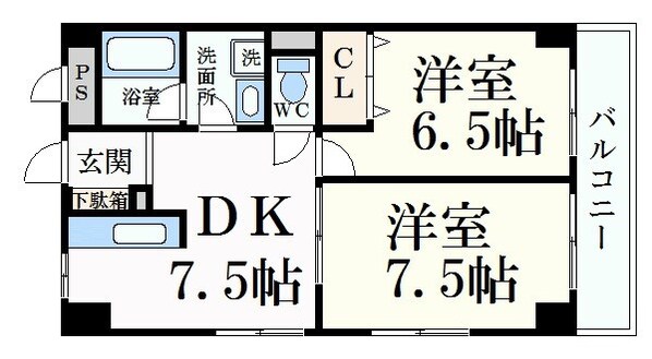 青木駅 徒歩9分 3階の物件間取画像